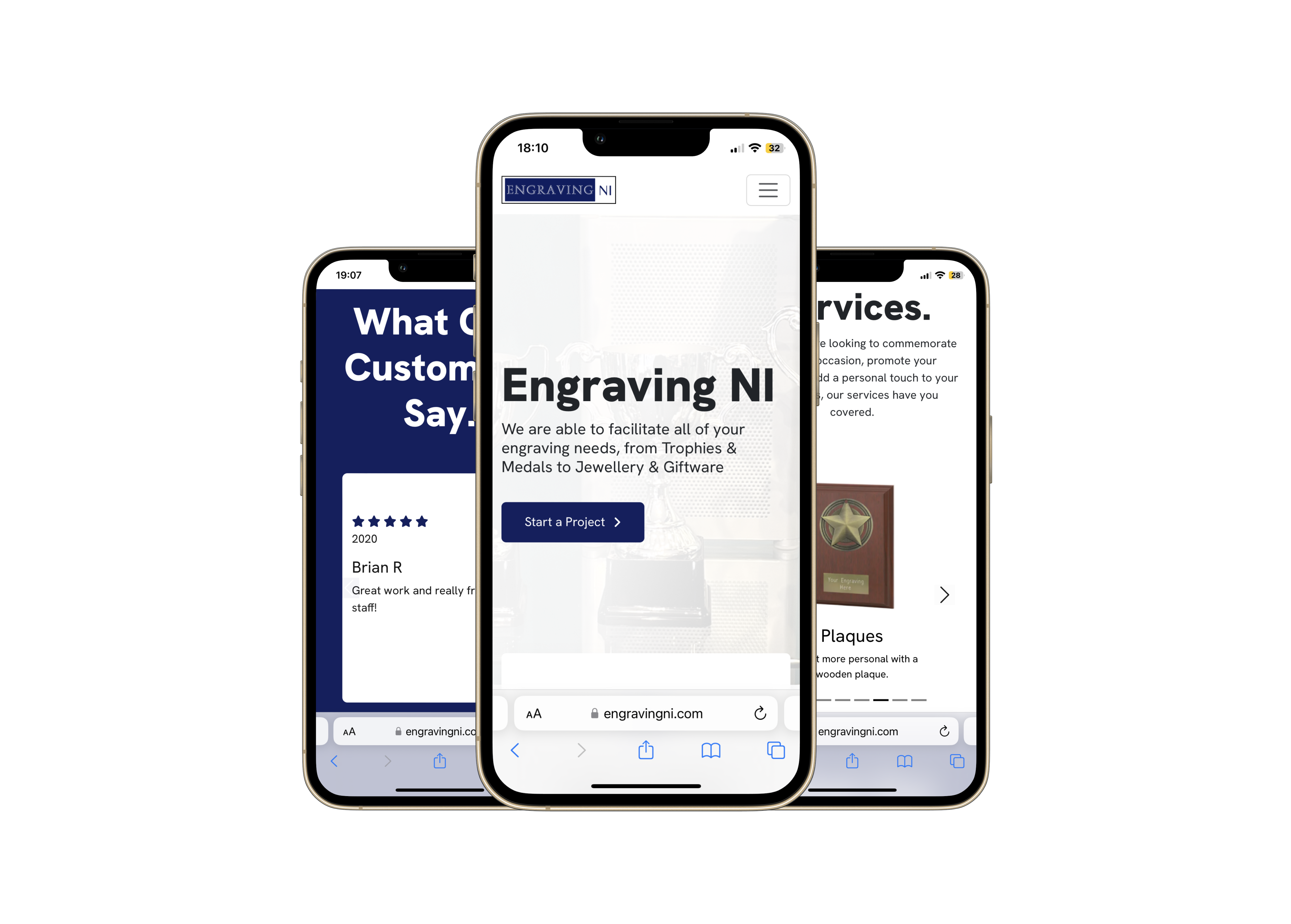 engraving Ni in use on mobile devices