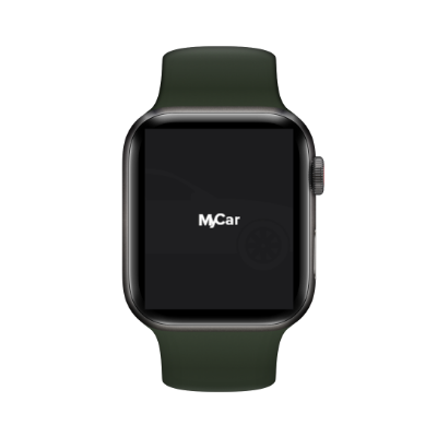 Example of MyCar on a smartwatch